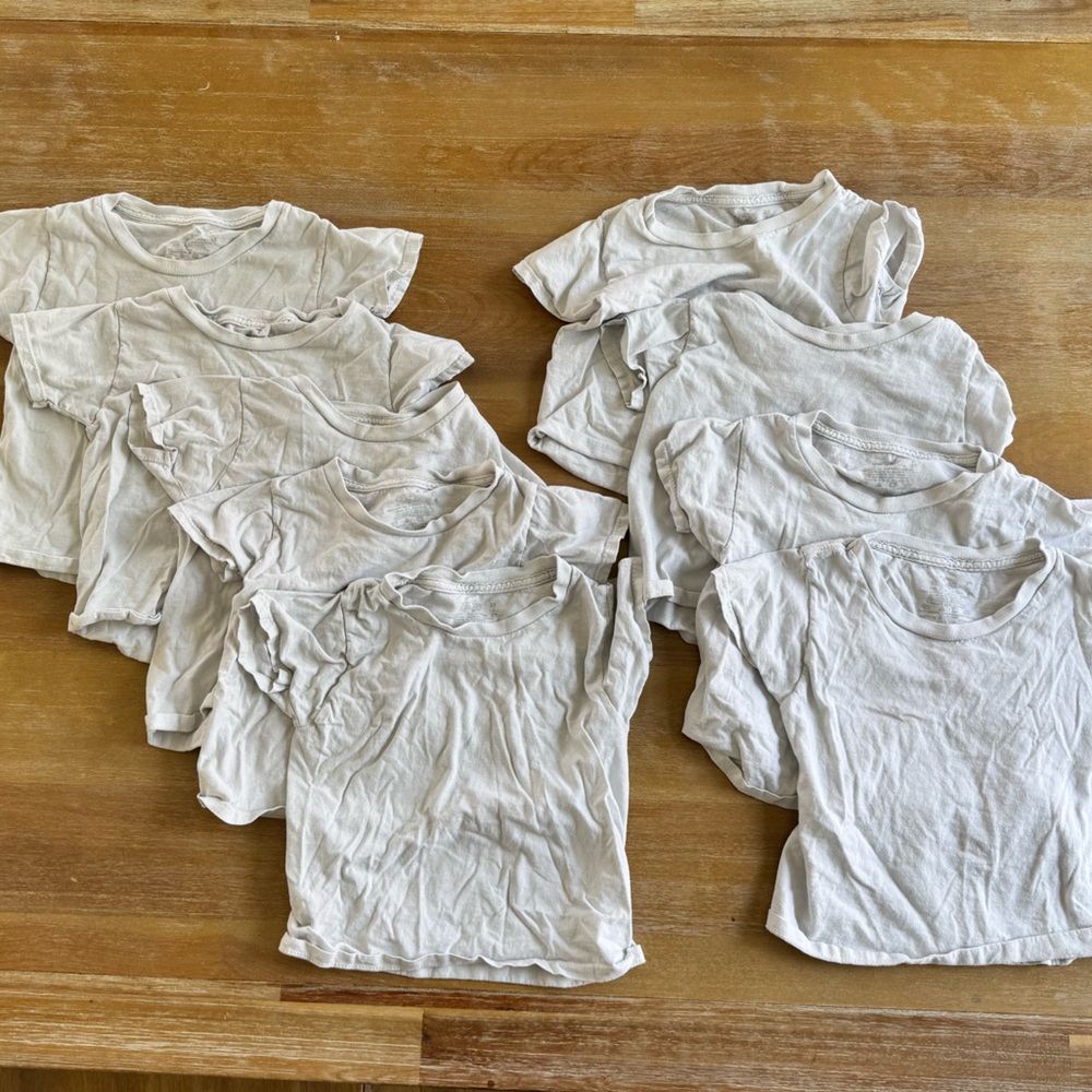 Toddler Boy - Size 2T - x9 Basic Whit Undershirt